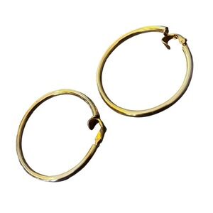 Vintage Lewis Segal of California Gold Hoop Earrings